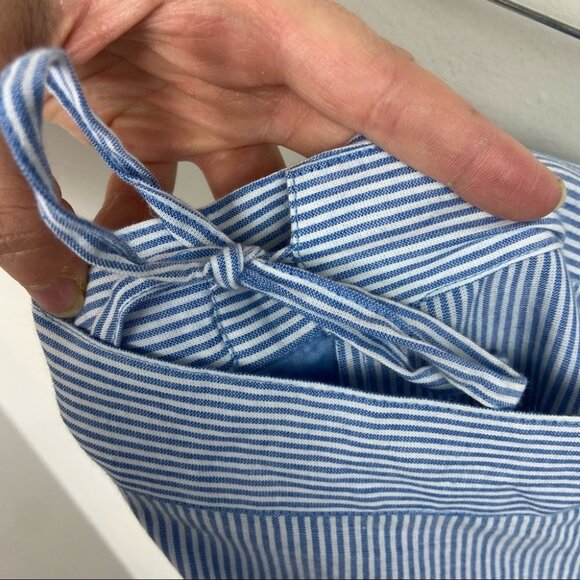 Revolve Tularosa Hyde Wrap Skirt Getty Stripe Blue Tassle Fringe Boho Size Large - Picture 6 of 8